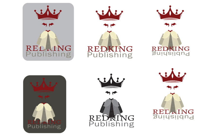 Logo designs for Red King Publishing by Brad Koyak