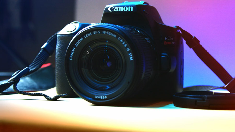 Canon Rebel SL3 with 18-55mm Lens